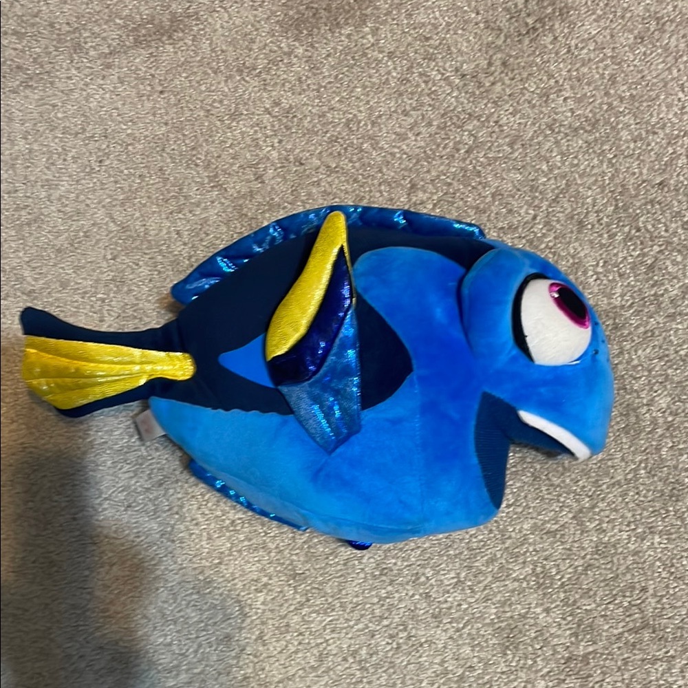 Blue and Yellow Fish Plush Toy